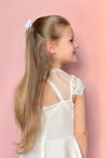 Luxury Long Tail Double Layer Velvet Clip - WHITE (That's So Lovely Bow Boutique) - CottonKids.ie - Hair accessories - Girl - Hair Accessories -