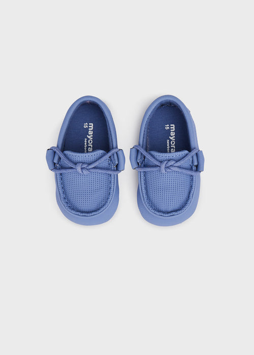 Baby Boys Blue Moccasins Shoes (mayoral) - CottonKids.ie - Booties - Baby (12-18 mth) - Baby (3-6 mth) - Baby (6-12 mth)