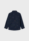 Navy Blue Cotton Space Shirt (mayoral) - CottonKids.ie - Top - 2 year - 3 year - 4 year