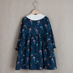 Navy Blue Dress With Removable Collar - CottonKids.ie - Dresses - 12 month - 18 month - 2 year