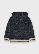 NAVY BLUE ZIP-UP KNIT HOODIE (mayoral) - CottonKids.ie - Top - 2 year - 3 year - Boy