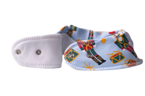 NUTCRACKERS ORGANIC COTTON BANDANA BIB - CottonKids.ie - Bib - -