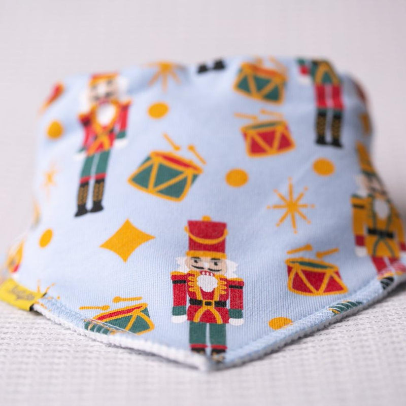 NUTCRACKERS ORGANIC COTTON BANDANA BIB - CottonKids.ie - Bib - -