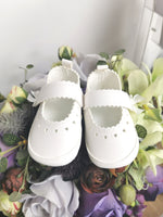 OFF WHITE LEATHER BABY GIRL BOOTIES CHRISTENING WEDDING OCCASION - CottonKids.ie - Booties - Baby (9-12 mth) - GIRL SALE - Shoes