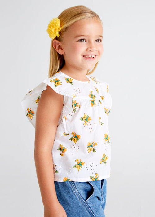 Perforated patterned blouse girl (mayoral) - CottonKids.ie - Top - 2 year - 3 year - 4 year