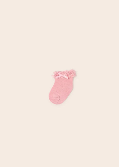 Pink Baby Girls Lace Socks (mayoral) - CottonKids.ie - Socks - 12 month - 18 month - 3 month