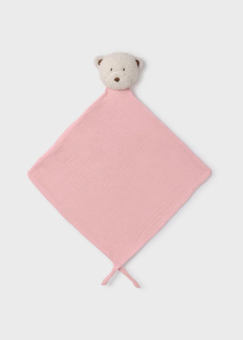 Pink Bear Baby Muslin Comforter (30cm) (mayoral) - CottonKids.ie - Toy - Girl - Mayoral - Sleeping Accessories