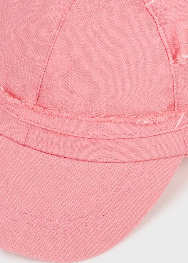 Pink Cotton Cap With Ears & Bow Baby Girl (mayoral) - CottonKids.ie - Hat - 12 month - 18 month - 2 year