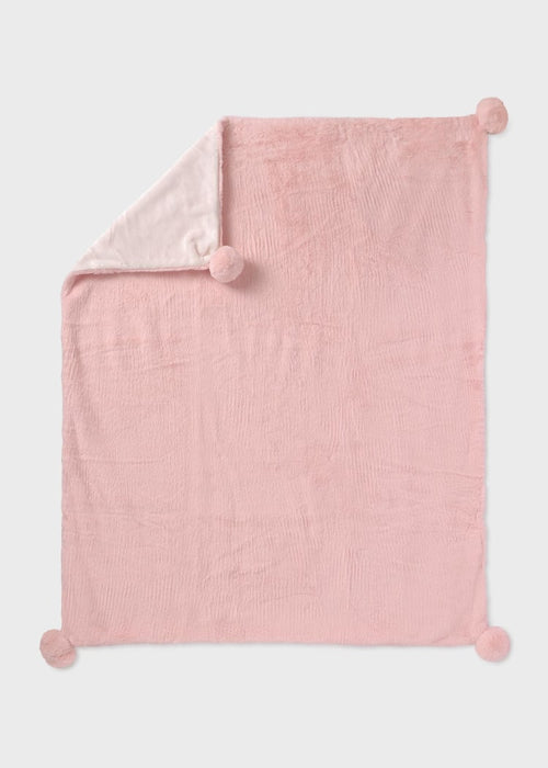 Pink Faux Fur Blanket (mayoral) - CottonKids.ie - Blankets - Girl - Mayoral