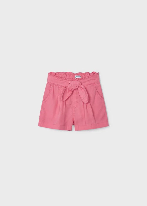 Pink TENCEL™ Lyocel Shorts With Bow Girl (mayoral) - CottonKids.ie - 2 year - 3 year - 4 year