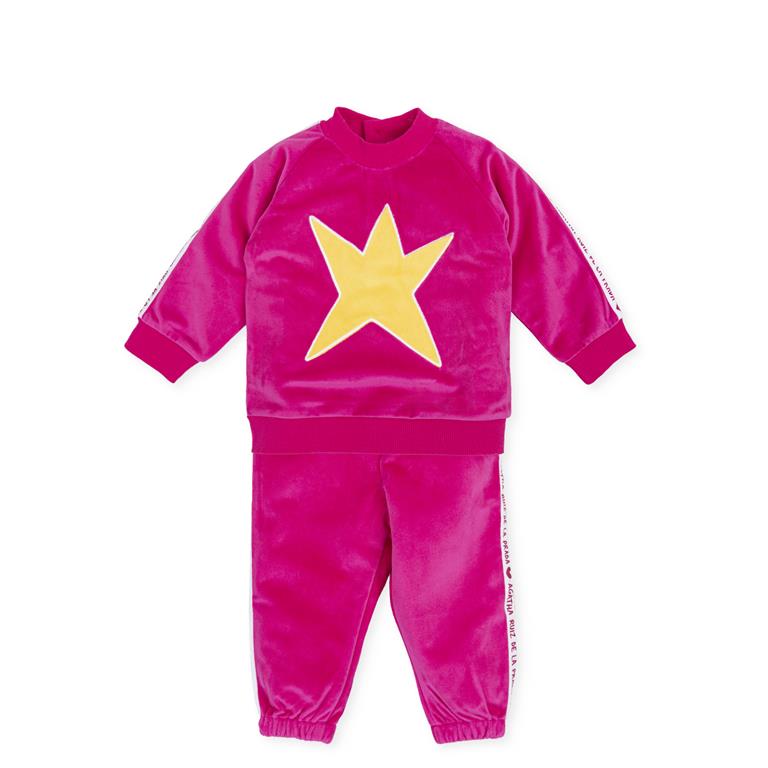 Pink Velour Tracksuit (AGATHA RUIZ DE LA PRADA) - CottonKids.ie - Set - 12 month - 2 year - 3 month