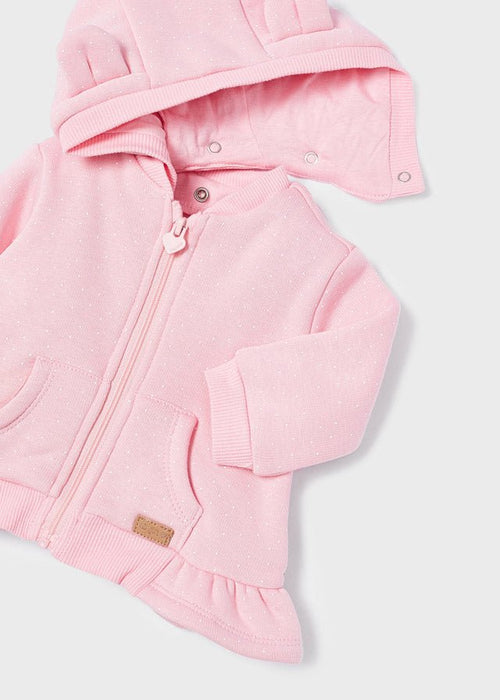 Pink Zip Hoodie Baby Girl (mayoral) - CottonKids.ie - 1-2 month - 12 month - 18 month