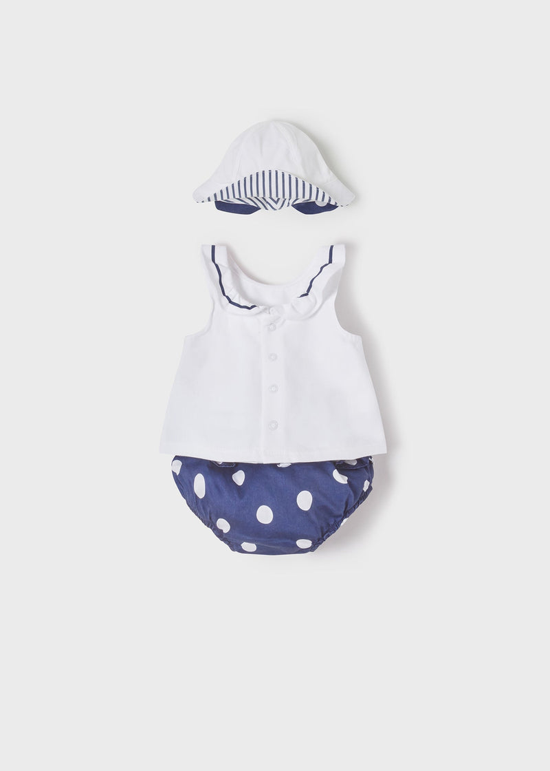 PLAY WITH Short And Hat Set Newborn Girl (mayoral) - CottonKids.ie - Set - 1-2 month - 12 month - 18 month