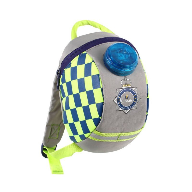 Police Car Toddler Backpack with Rein - CottonKids.ie - Bag - Boy - Toddler Backpacks -