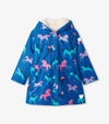 Prancing Horses Colour Changing Sherpa Lined Splash Jacket (Hatley) - CottonKids.ie - coat - 2 year - 3 year - 4 year