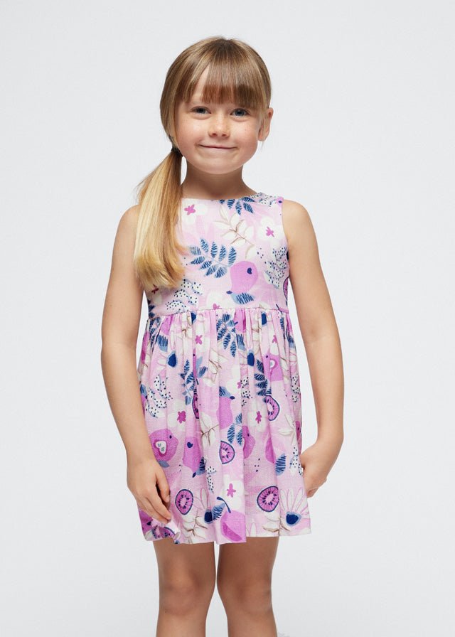 Printed Dress Purple Flowers Summer Girls (mayoral) - CottonKids.ie - 2 year - 3 year - 4 year
