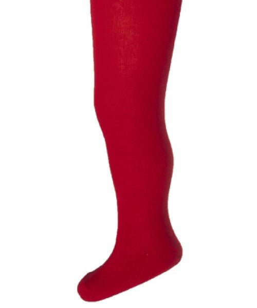 Red Baby Tights Plain Cotton - CottonKids.ie - Tights - 12 month - 18 month - 3 month