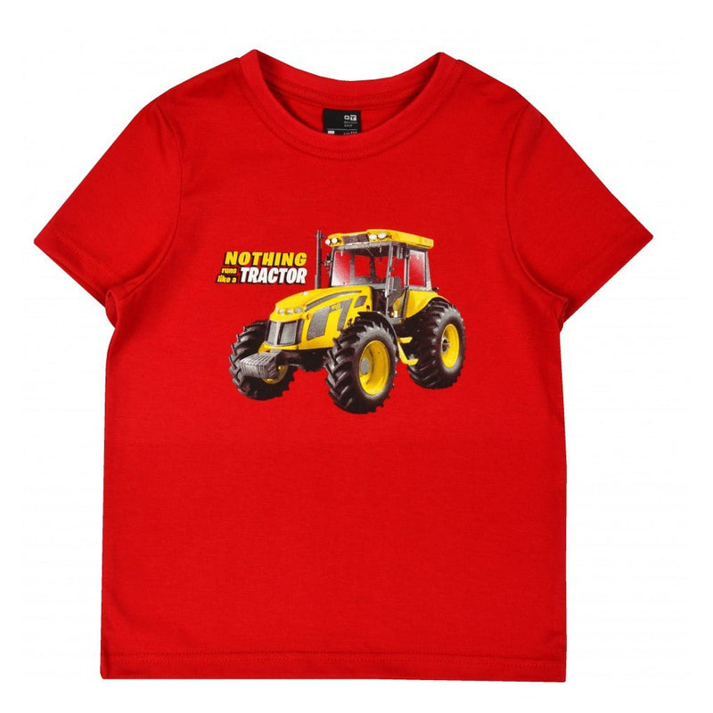 Red Tractor T-Shirt (GT atut) - CottonKids.ie - 2 year - 3 year - 4 year