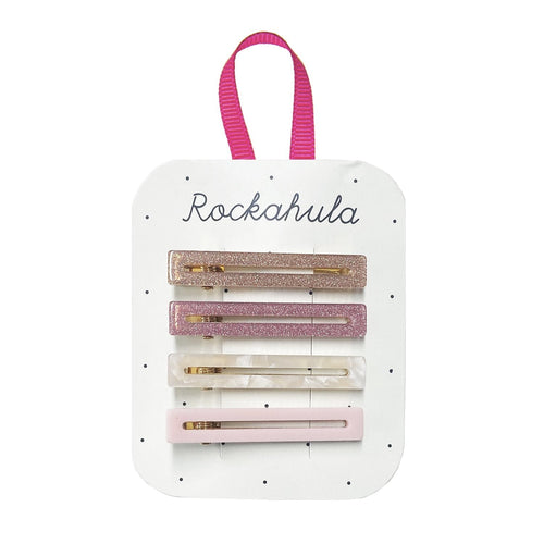 Retro Bar Clips Pinks (Rockahula) - CottonKids.ie - Girl - Hair Accessories -