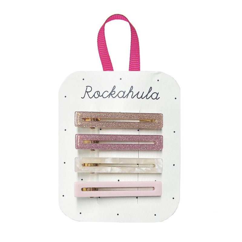 Retro Bar Clips Pinks (Rockahula) - CottonKids.ie - Girl - Hair Accessories -