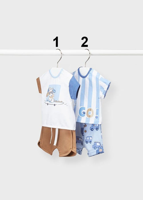 Set 2 piece, shorts and t-shirt, newborn boy (sets sold separately) (mayoral) - CottonKids.ie - Set - 1-2 month - 3 month - Boy