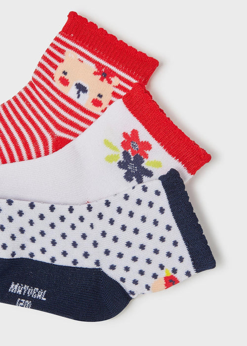 Set 3 Socks Baby Girl (mayoral) - CottonKids.ie - socks - 12 month - 18 month - 2 year