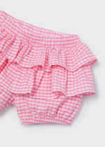 Set With Guingham Shorts Baby Girl (mayoral) - CottonKids.ie - Outfit Sets - 12 month - 18 month - 2 year
