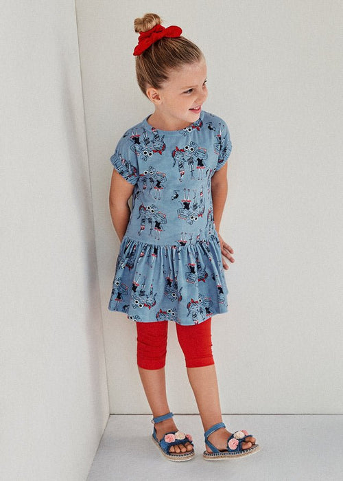 Short Sleeve Patterned Dress Girl (mayoral) - CottonKids.ie - dress - 2 year - 3 year - 4 year