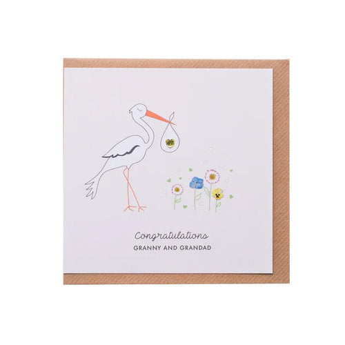 Stork Grandparents Card - CottonKids.ie - Card - -