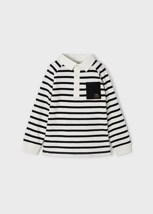 Stripes long sleeve polo shirt for boy (mayoral) - CottonKids.ie - Top - 2 year - 3 year - 5 year