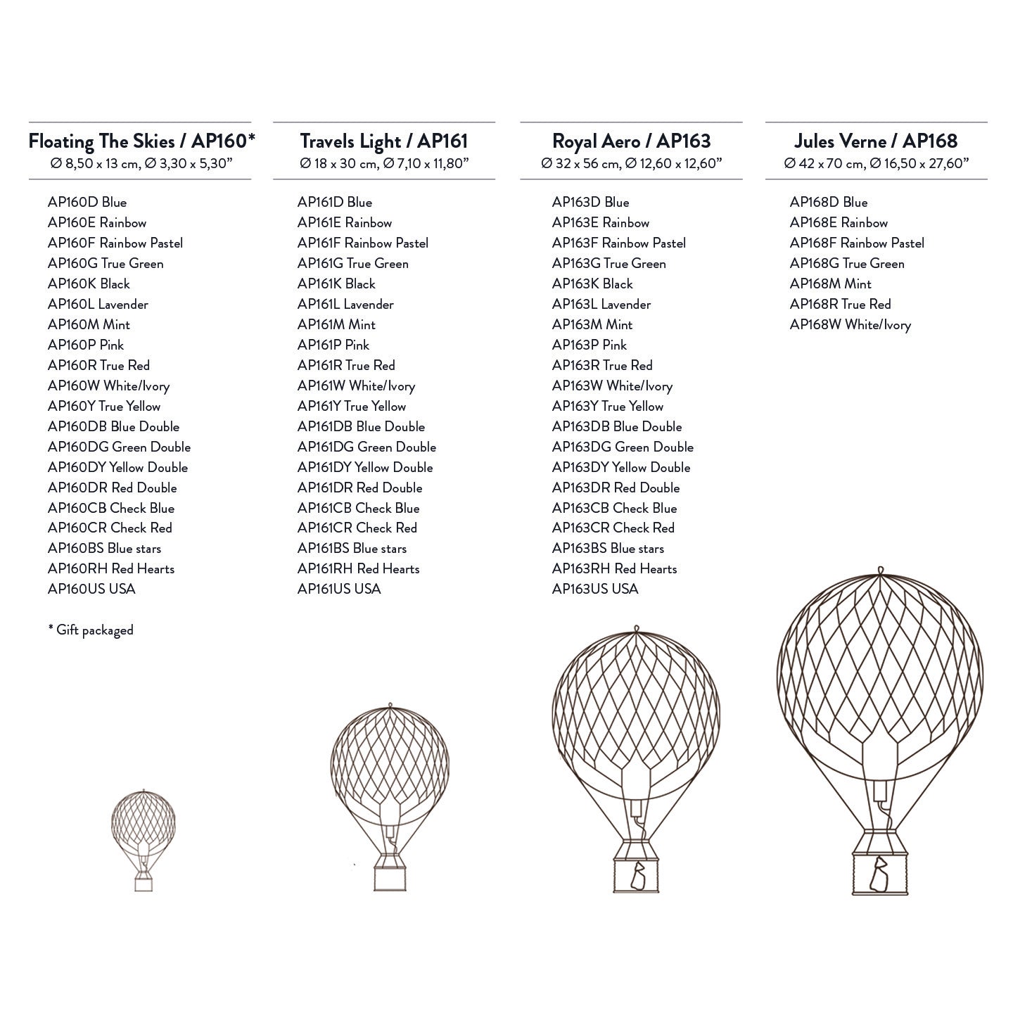 Travels Light Hot Air Balloon Pink - Newport