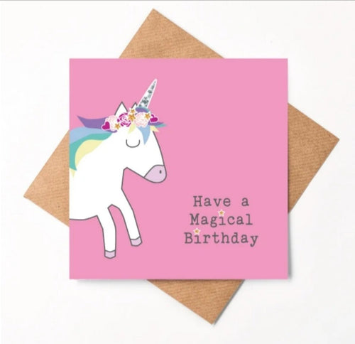Unicorn Birthday Card (little paper mill) - CottonKids.ie - Card - Girl - -
