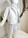 White 6 Piece Christening Outfit For Boy - CottonKids.ie - set - 0-1 month - 1-2 month - 3 month
