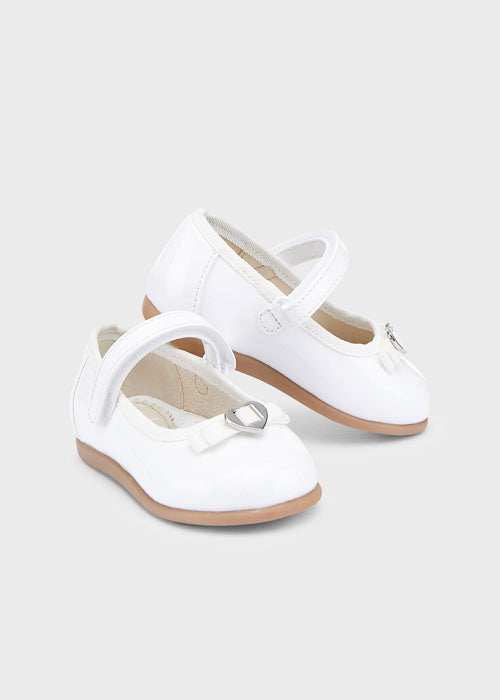 White Ballet pumps patent leather effect girl (mayoral) - CottonKids.ie - Shoes - EU 20/UK 3.5 - EU 21/UK 4.5 - EU 23/UK 6