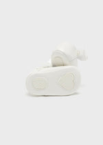 WHITE  Bow Buckle Christening Shoes Booties IRELAND