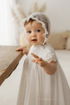 WHITE CHRISTENING DRESS (ELIZABETH) - CottonKids.ie - Dress - 0-1 month - 12 month - 18 month