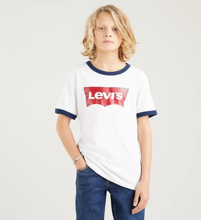 White Cotton Logo T-Shirt (LEVIS) - CottonKids.ie - Top - 11-12 year - 2 year - 3 year