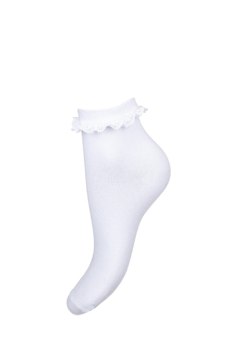 White Cotton Socks With Lace - CottonKids.ie - socks - 11-12 year - 13-14 year - 2 year