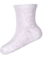 WHITE SHINY OPENWORK SOCKS - CottonKids.ie - socks - 2 year - 3 year - 4 year
