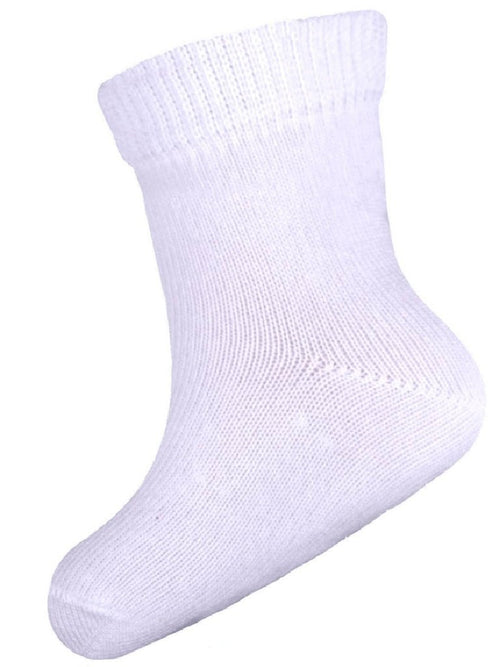 WHITE SMOOTH SOCKS - CottonKids.ie - Socks - 12 month - 18 month - 3 month
