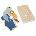 Wooden 4-Layer Animal Puzzle (trixie) - CottonKids.ie - - -