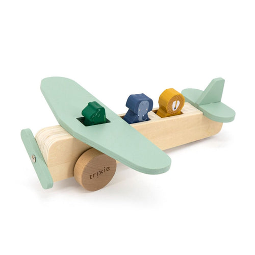 Wooden Animal Airplane (trixie) - CottonKids.ie - - -
