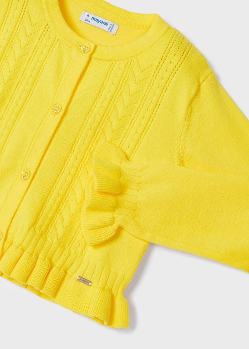 Yellow Knit Cropped Cardigan (mayoral) - CottonKids.ie - 2 year - 3 year - 4 year